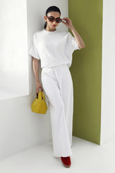 Stitched White Co-ord + Culotte